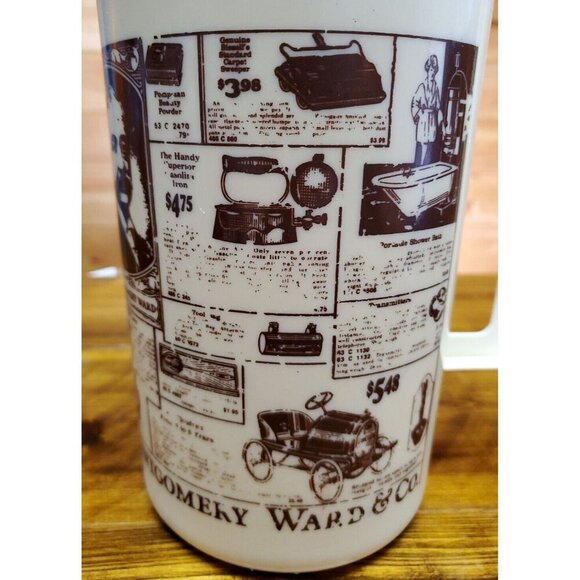 Vintage Montgomery Ward & Co. Tan and Brown 2 Quart Pitcher Advertising Catalog - Picture 4 of 13